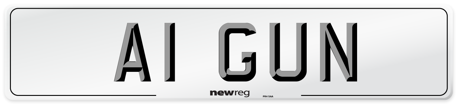 A1 GUN Number Plate from New Reg